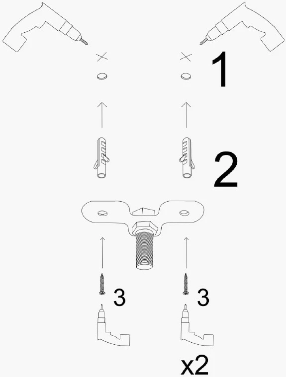 Llambë tavani Opviq, Uğur - 6073, e zezë, lartësi e rregullueshme, 5x3W LED
