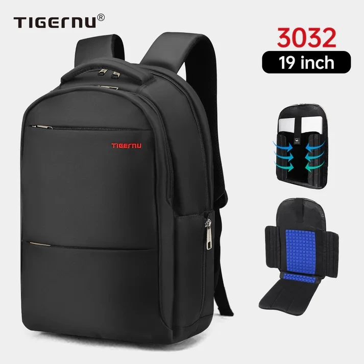 Çantë shpine për laptop Tigernu Sculptor 19\" 31L e zezë