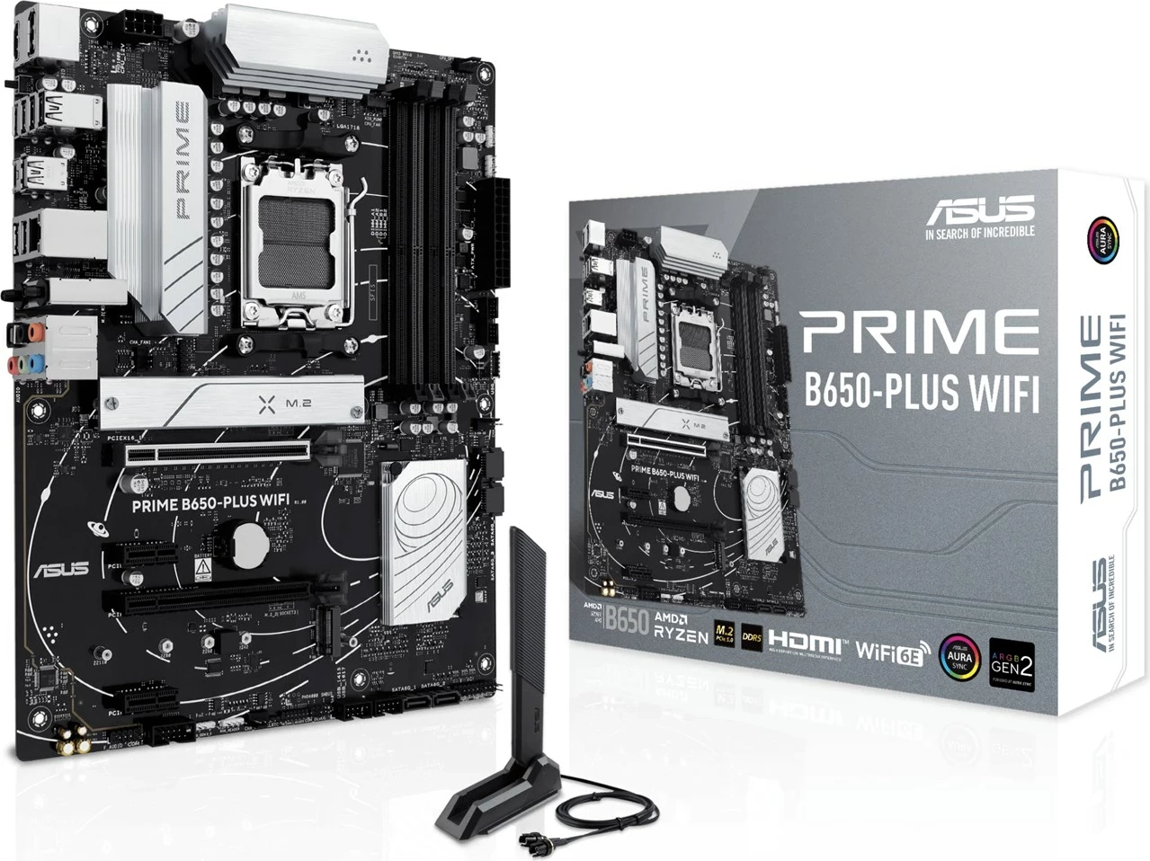 Pllakë amë ASUS PRIME B650-PLUS WIFI, Socket AM5, ATX, Wi-Fi 6E, e zezë