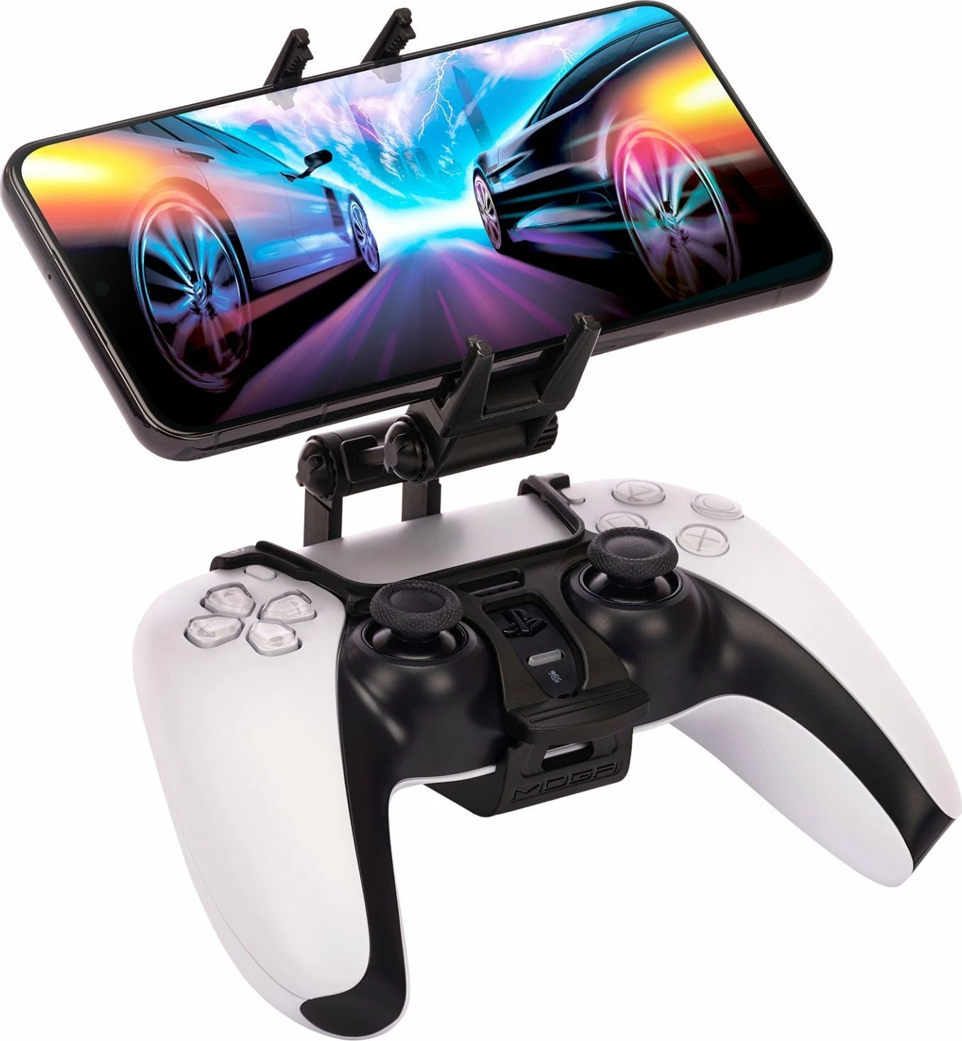 Mbajtëse telefoni PowerA Phone Holder për kontrollor DualSense & DualShock 4, e zezë