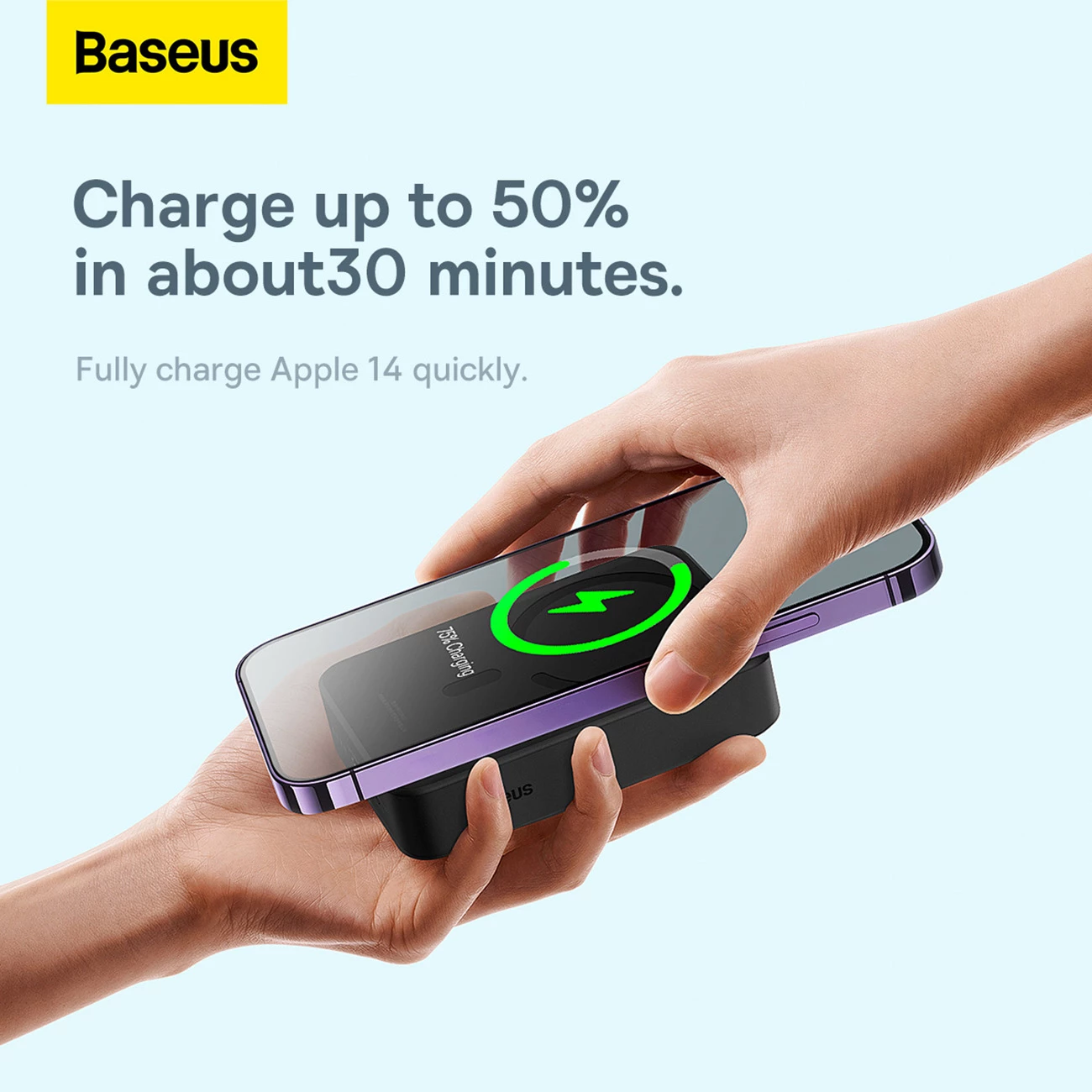 Powerbank Baseus Magnetic Mini 20000 mAh 20W me kabllo USB-C/USB-C, e zezë