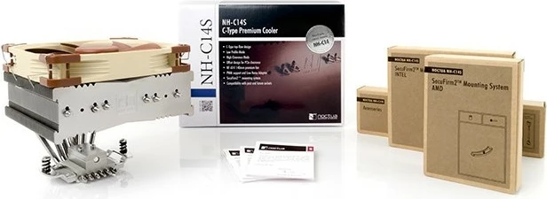Cooler procesori NOCTUA NH-CS14, 14cm, alumini/bakër