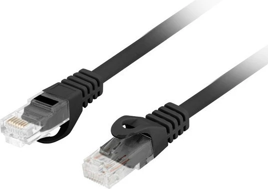 Kabllo rrjeti Lanberg CAT 6, 0.5m, RJ45 mashkull-mashkull, e zezë