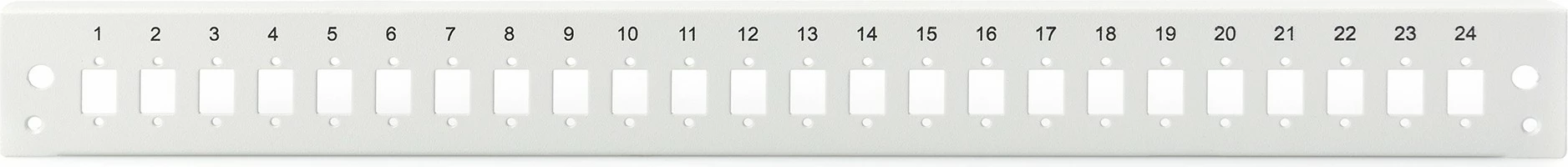 Panel frontal Digitus LWL Spleißbox 1U 24xLC DX, gri