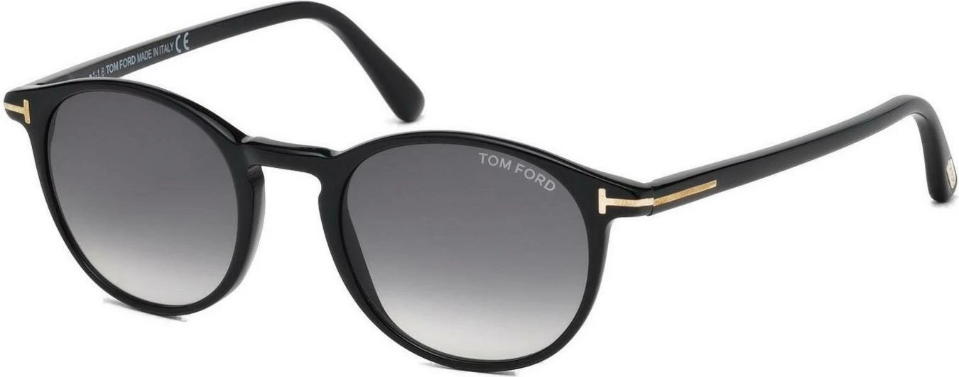 Syze dielli për meshkuj Tom Ford Andrea-02 FT0539 01B, të zeza [Ngjyra: 48]