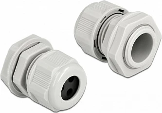 Glande kabllore DeLOCK PG13.5, IP68, për 3 kabllo 4 mm, 2 copë, gri