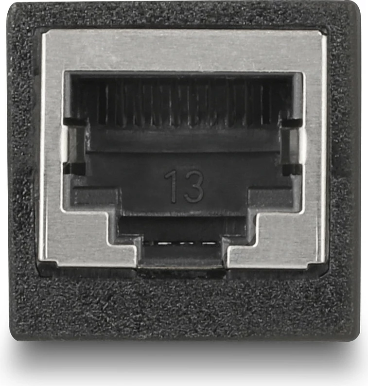 Adapter RJ45 DeLOCK Cat6, Female-Female, i sheshtë, i zi
