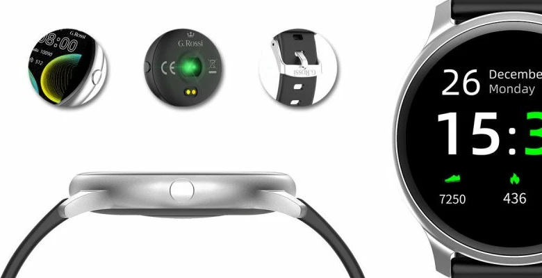 Smartwatch unisex G. Rossi, e zezë