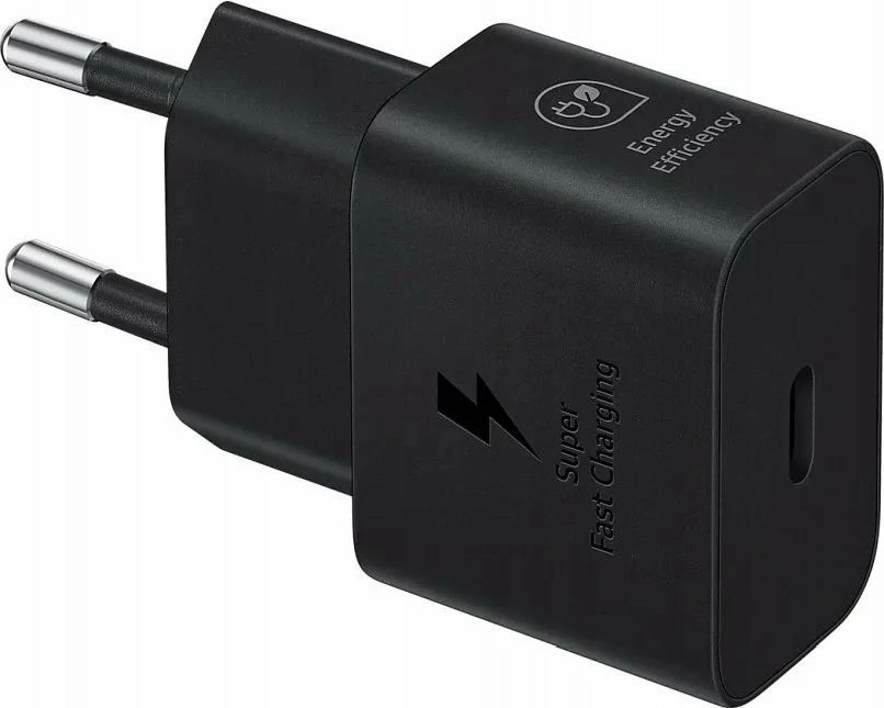 Karikues rrjeti Samsung EP-T2510XB 25W 1x USB-C PD 3.0 PPS me kabllo USB-C 1 m, i zi