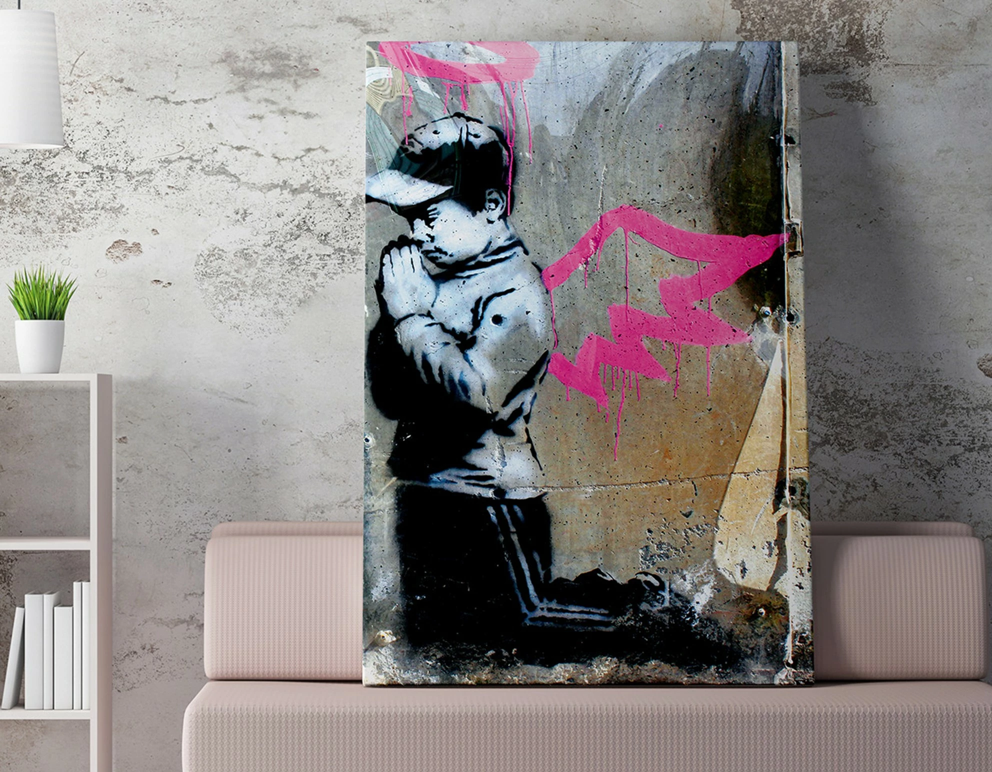 Pikturë dekorative në kanavacë, Banksy, shumëngjyrëshe, WY20, 50x70cm