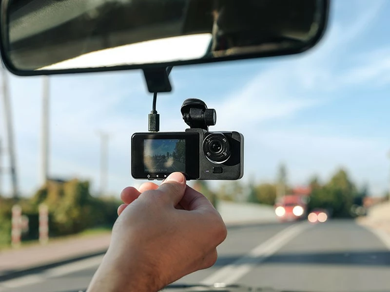 Kamerë makine Tracer HALO 360D me 2 kamera, Full HD 1080p, ekran 3.0'' IPS, kënd 120°, microSD, USB-C, e zezë