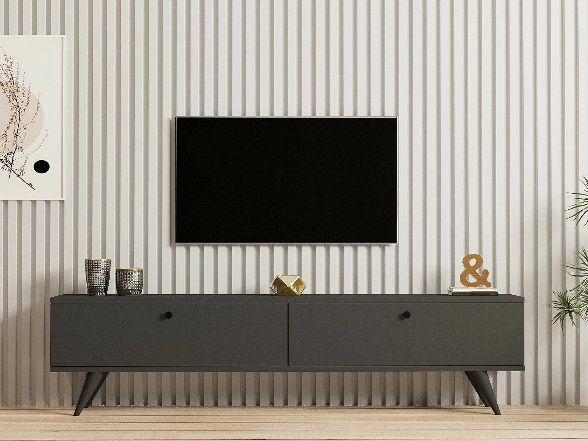 Komodë TV Hanah Home Paris, antracit