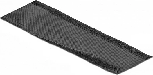 Mbështjellës i thurur për kabllo DeLOCK, 10 m x 20 mm, me Velcro, -50 deri 150°C, i zi