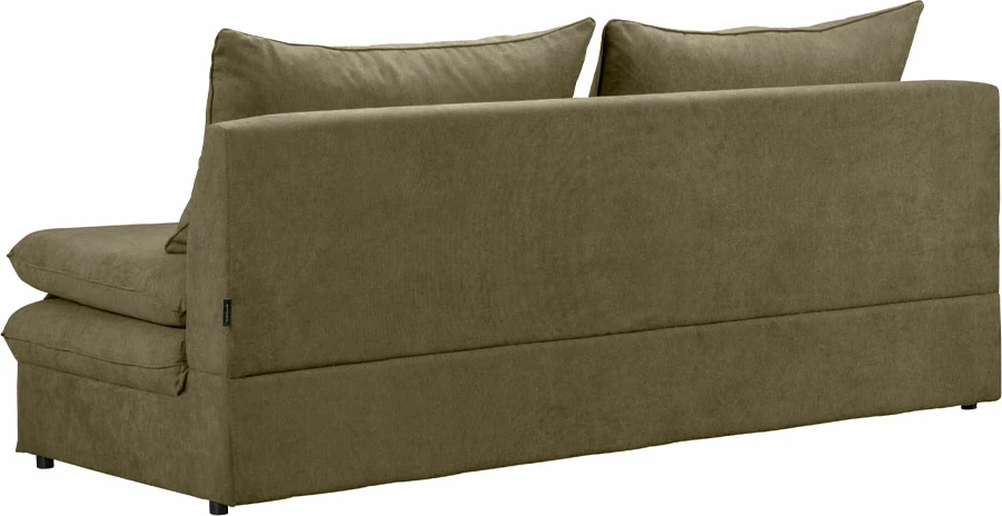 Krevati divan GIRASOLE, 3 vende, ngjyrë kaki ASTI 28, 200x87x90