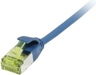 Kabllo rrjeti Synergy21 RJ45 CAT6A 7.5m 500MHz U/FTP slim 3.8mm, blu