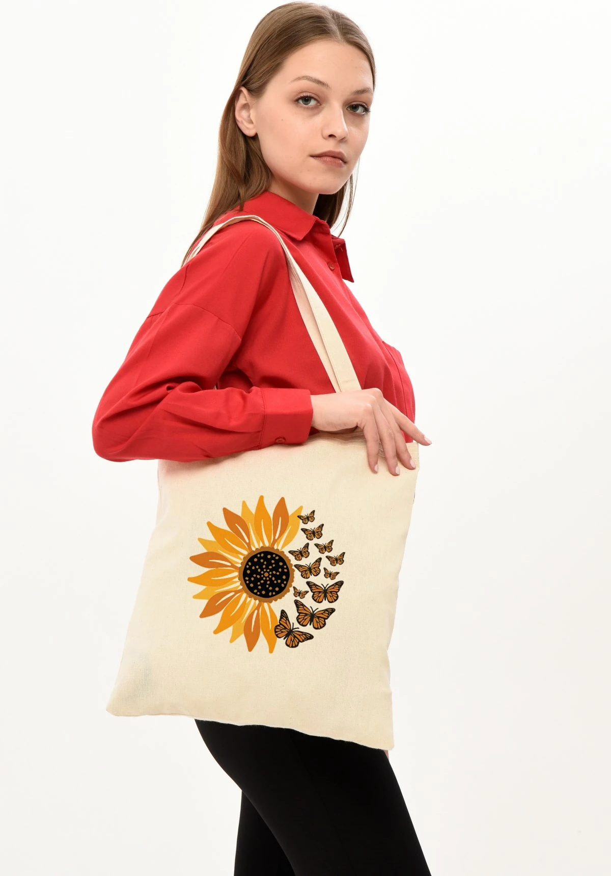 Qese Tote Zoozie Bags, krem, 35x40cm