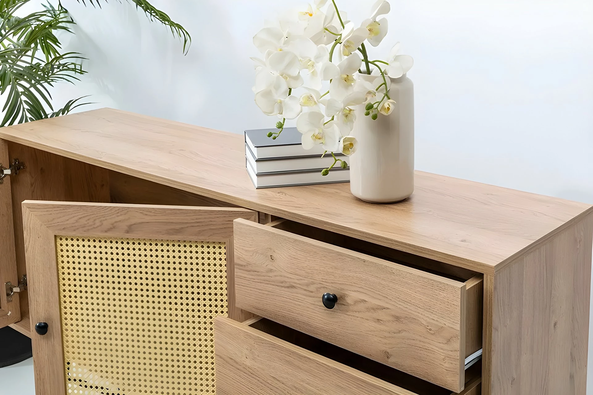 Konsol Nala, ngjyrë natyrale, 160 cm