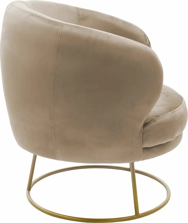 Karrige Rony kadife bezhë 78x75x82cm