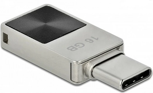 USB memorje DeLOCK Mini USB-C 16GB, USB 3.2 Gen 1, metal, 120 MB/s, argjendtë