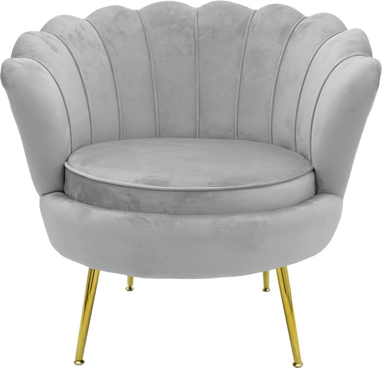 Fotel Daimon kadife gri-ari 79x74x78cm