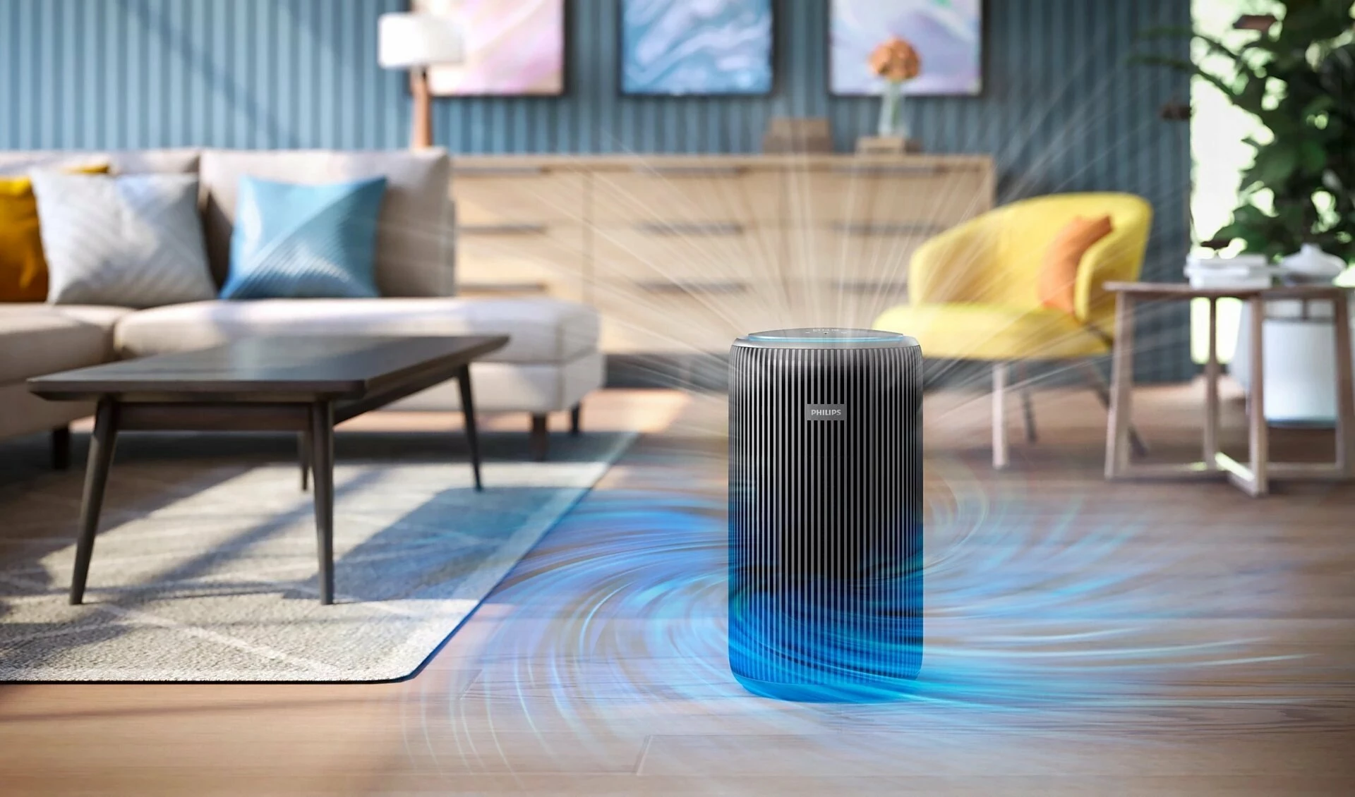 Pastrues ajri Philips AC4221/11 PureProtect 600 m³/h, HEPA NanoProtect, 156 m², kontroll me aplikacion, i zi