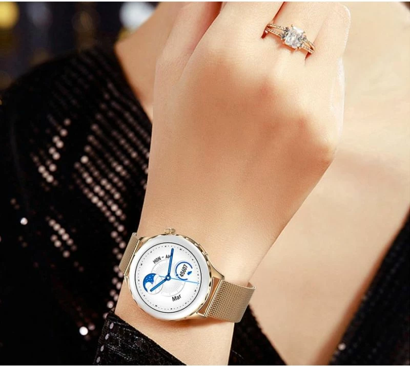 Smartwatch për femra Rubicon, rozë