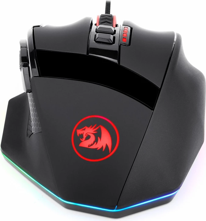 Maus gaming Redragon Sniper M801-RGB, 12400 DPI, RGB, me kabllo, i zi