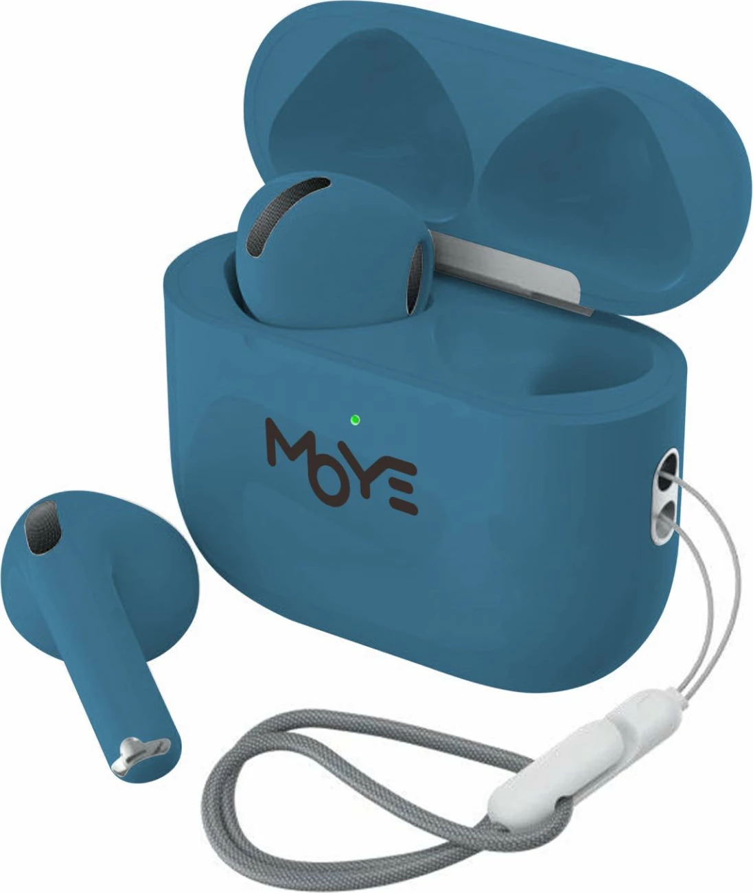 Kufje MOYE Aurras 3 Lite, Bluetooth 5.4, USB-C, deri 5 orë, blu