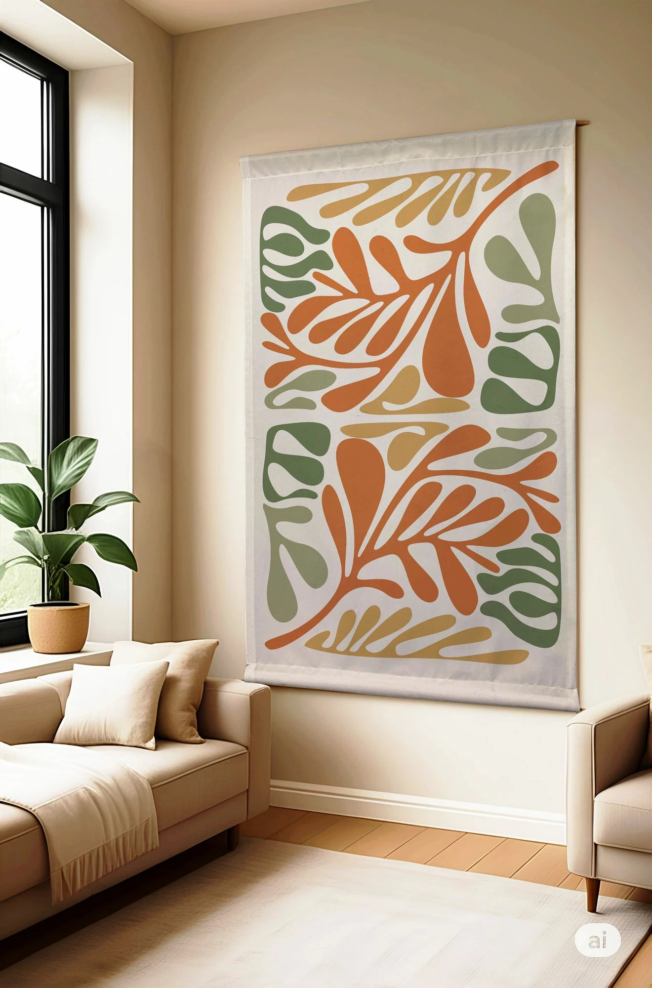 Pikturë dekorative prej poliestëri, Wallity Polybaby 16, 145x200cm