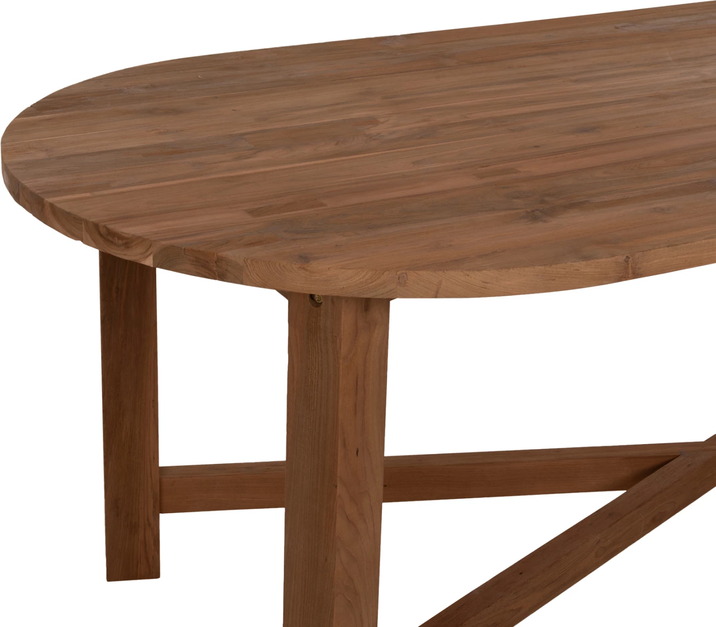 Tavolinë ngrënie KUTAI, dru TEAK i ricikluar, ngjyrë natyrale, 220x100x75H cm