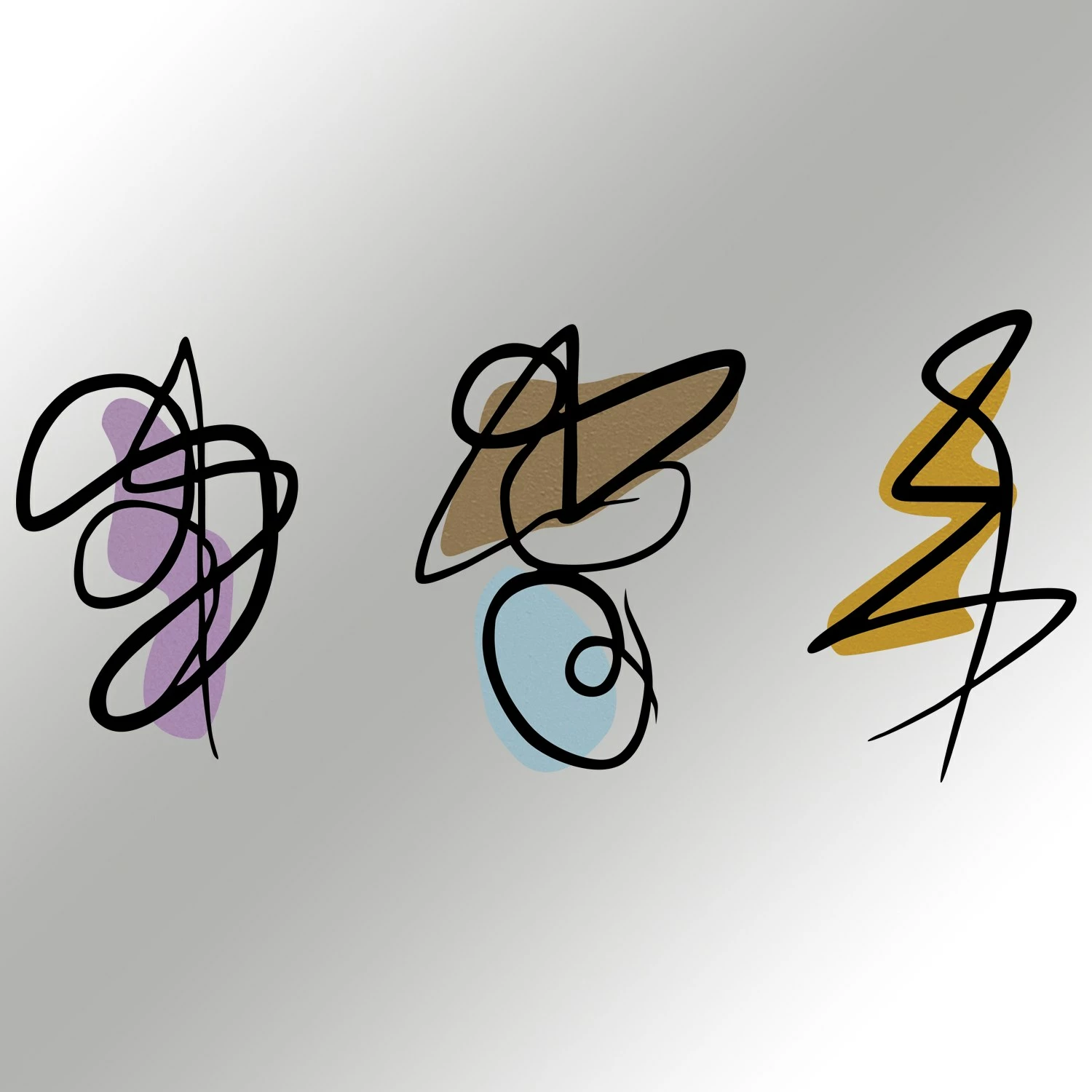 Aksesor dekorativ metalik për mur, Wallity Artifice, shumëngjyrësh