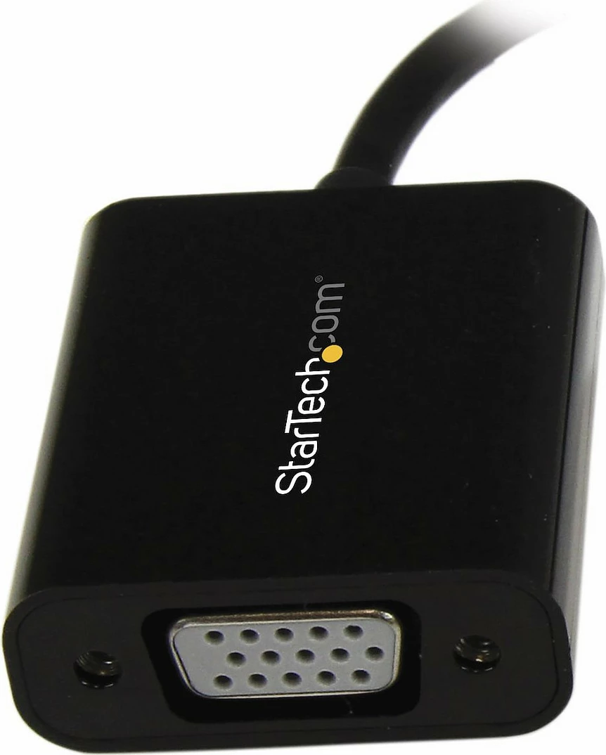 Adapter StarTech Mini DisplayPort në VGA, aktiv, 0.18 m, 1080p, i zi