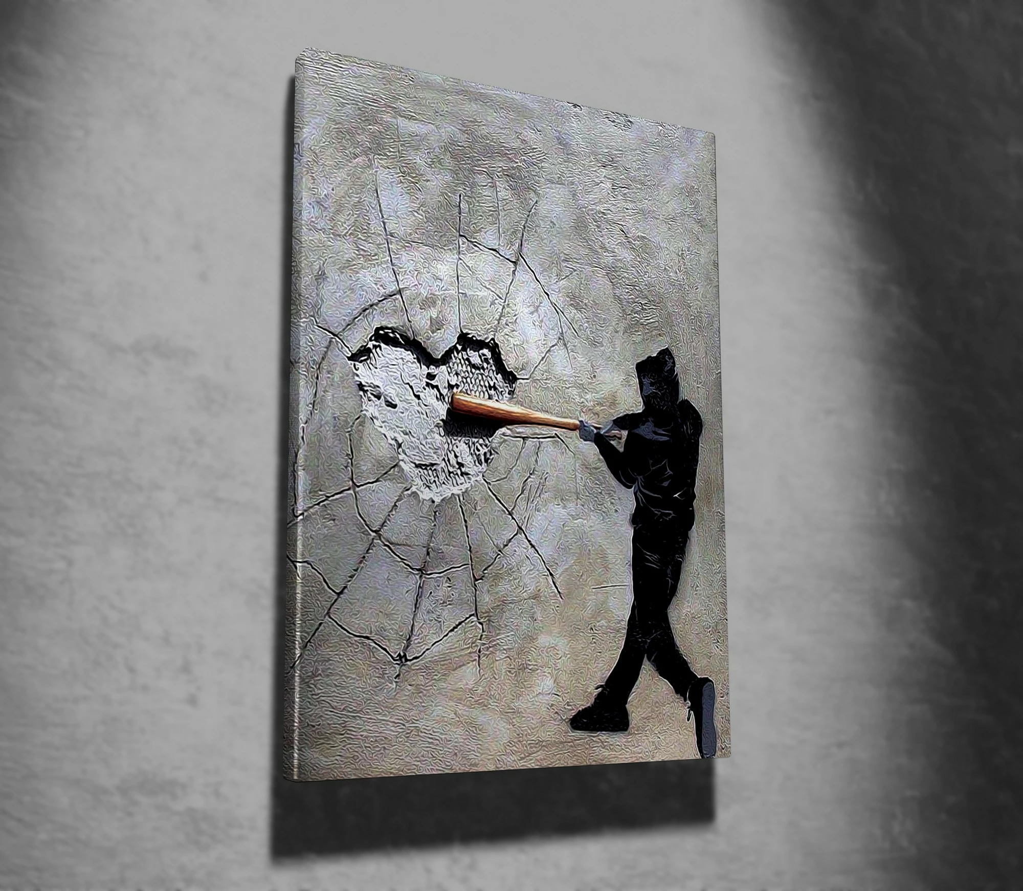 Pikturë dekorative në kanavacë, Banksy, shumëngjyrëshe, WY45, 50x70cm