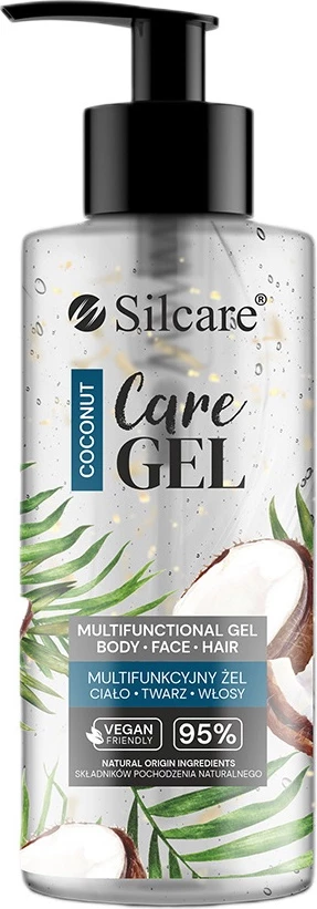 Xhel multifunksional për fytyrë, trup dhe flokë Silcare Care Gel Coconut për femra 275ml