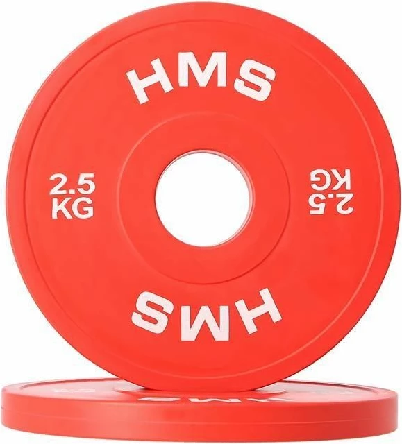 Disqe olimpike HMS CBRS25 2x2.5kg, të kuqe