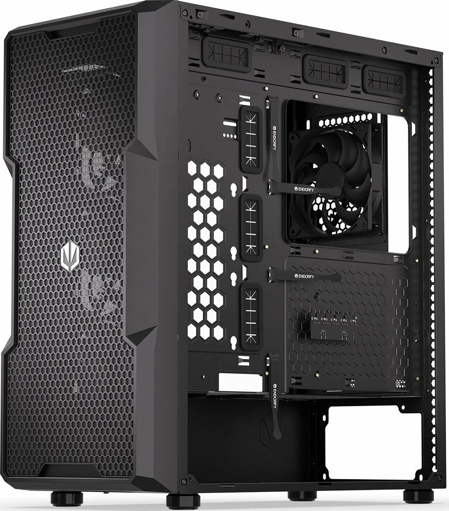 Kasë Endorfy Regnum 400 Air EY2A008 Midi Tower ATX, 2x 2.5\" + 2x 3.5\", 2x USB 3.0, pa furnizues rryme, e zezë