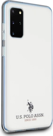 Mbështjellës U.S. Polo Assn. USHCS67TPUWH Shiny për Samsung Galaxy S20+, i bardhë