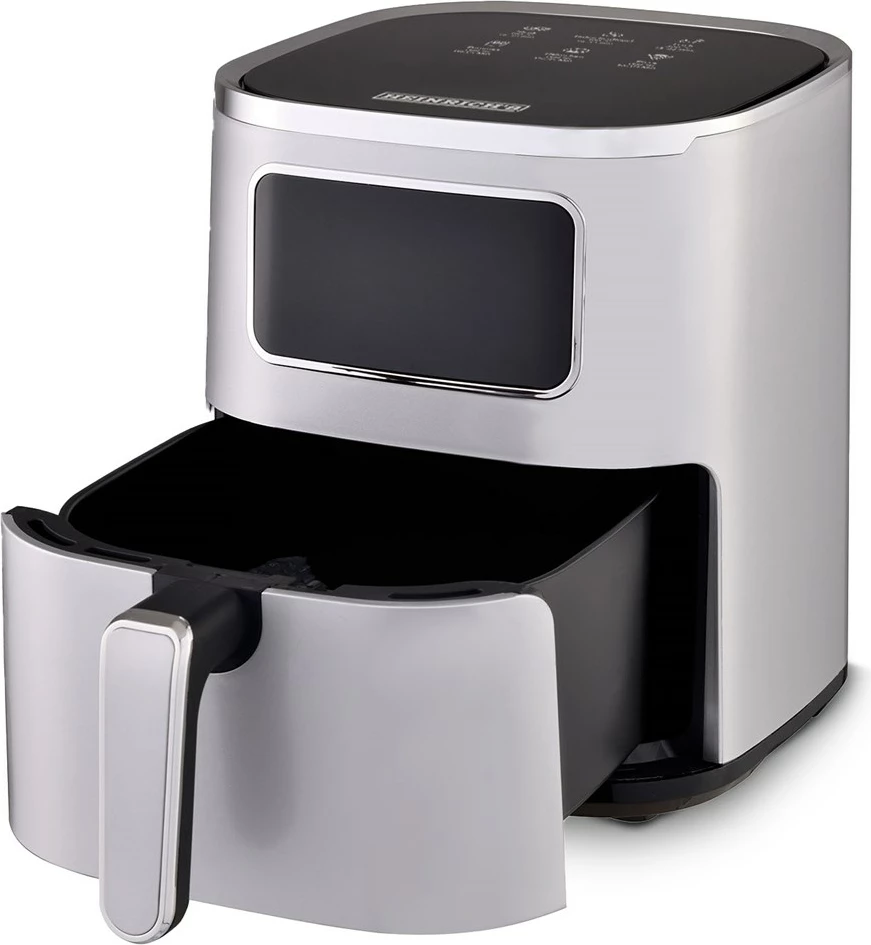 Fritezë me ajër të nxehtë HEINRICH'S HFR 8216, 5.0 L, 1450 W, Argjendtë