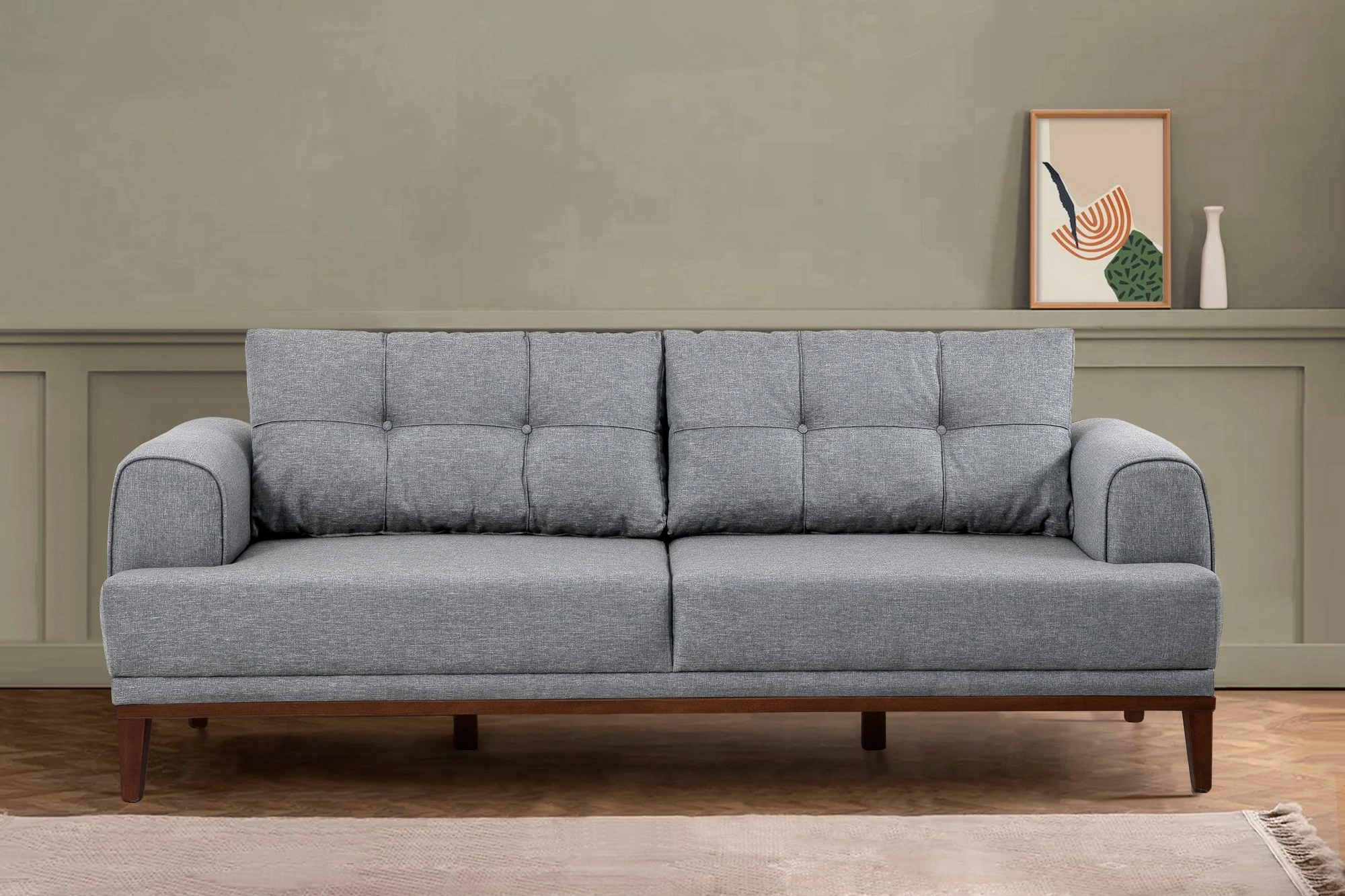 Set divani Atelier del Sofa, Vina, gri dhe arre