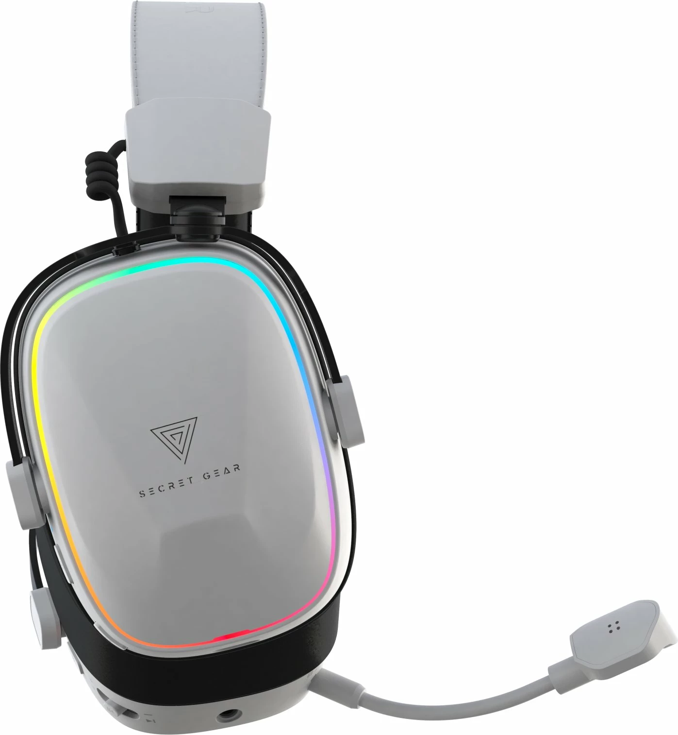 Kufje gaming Secret Gear SX2 7.1 wireless RGB, të bardha