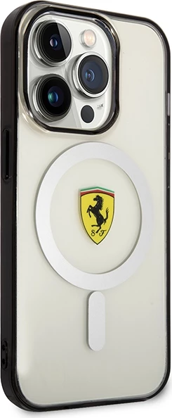 Mbështjellës Ferrari FEHMP14LURKT për iPhone 14 Pro 6.1", MagSafe, Transparent