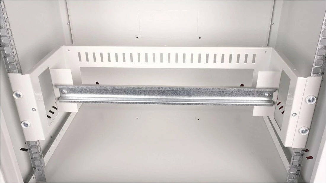 Mbajtëse shinë DIN 19" ROLINE, suport top-hat rail, çelik, gri