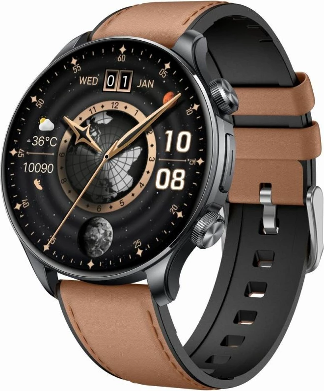 Smartwatch Gravity GT35-1, dy rripa, e zezë