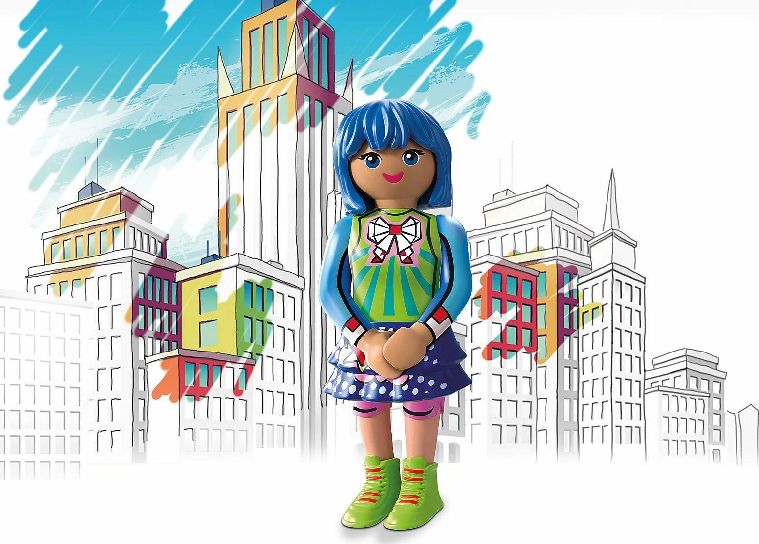 Set lodrash Playmobil EverDreamerz Clare Comic World 70477, 30 pjesë