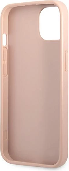 Mbështjellës Guess GUHCP14MPSATLP për iPhone 14 Plus 6.7", SaffianoTriangle Logo, Rozë