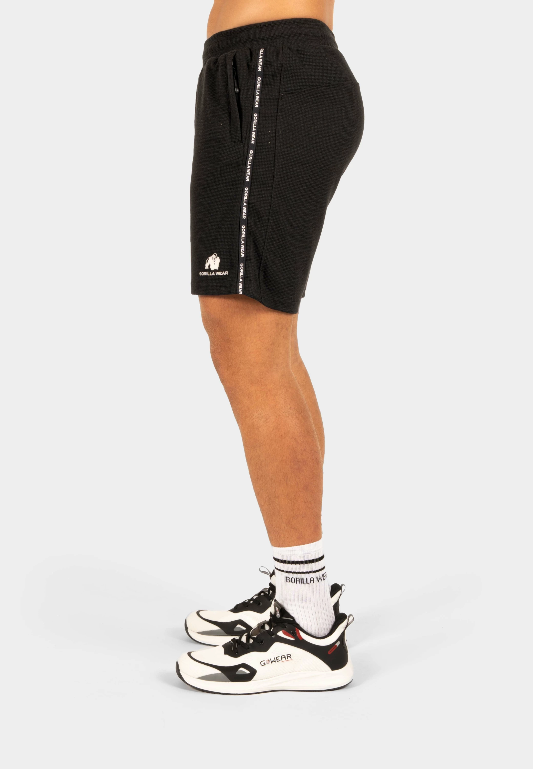 Harvey Track Shorts - Black [Madhësia: 2XL]