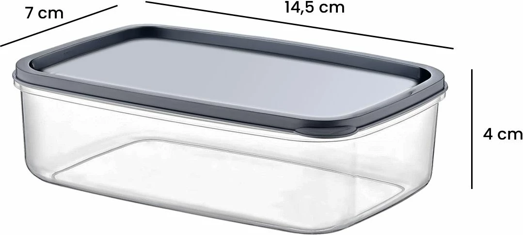 Set kuti plastike për organizim, 5 copë, Hermia, EMBSEF05-3581321, transparente