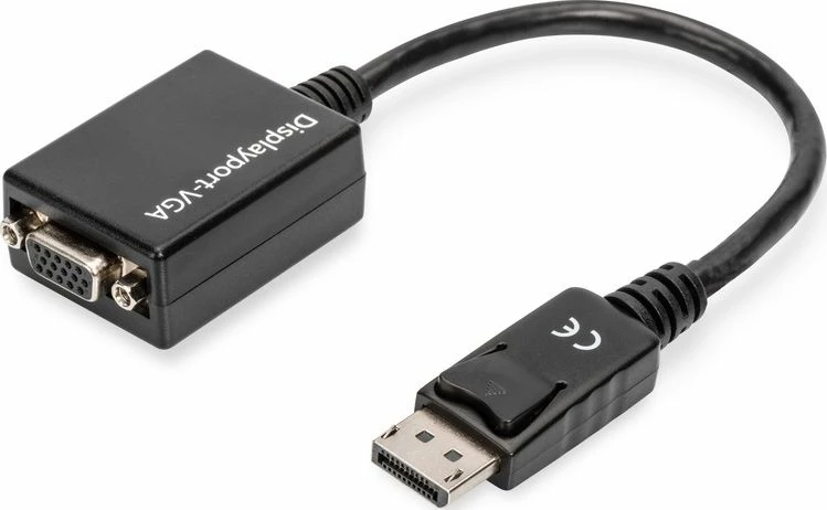 Adapter DisplayPort në VGA Digitus AK-340403-001-S, i zi