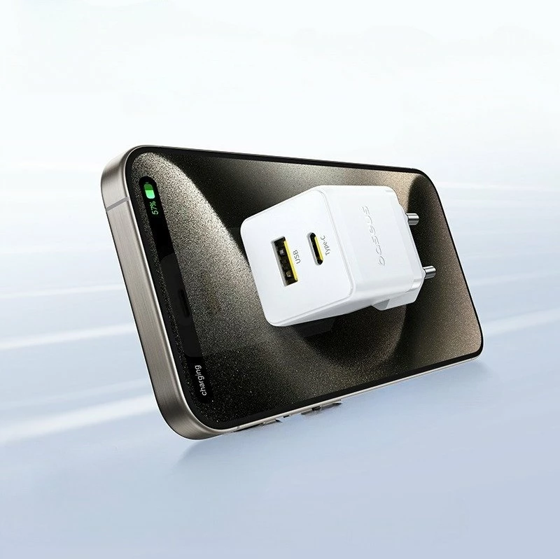 Karikues Baseus Palm BSU9056 30W 1x USB-A 1x USB-C Quick Charge/PD, i bardhë