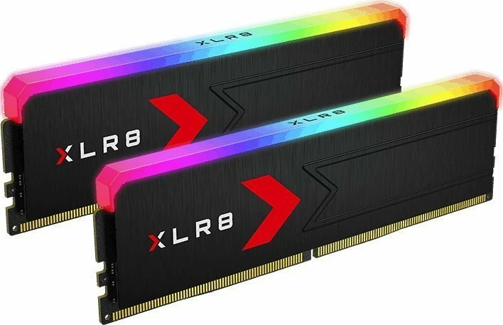 RAM Memorje PNY XLR8 RGB MD32GK2D5600036XRGB 32GB (2x16GB) DDR5 6000MHz CL36, e zezë